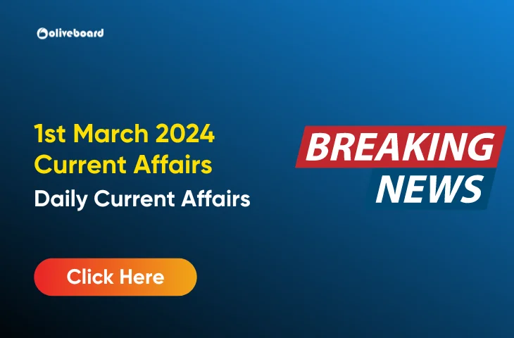 01 March 2024 Current Affairs in English