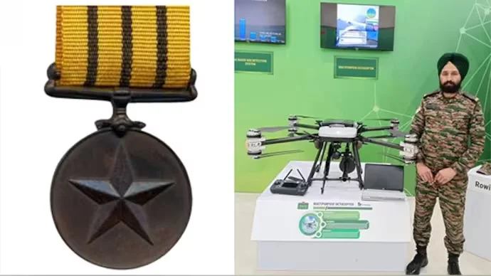 Multipurpose Octocopter: Army Havildar honored for designing an innovative drone