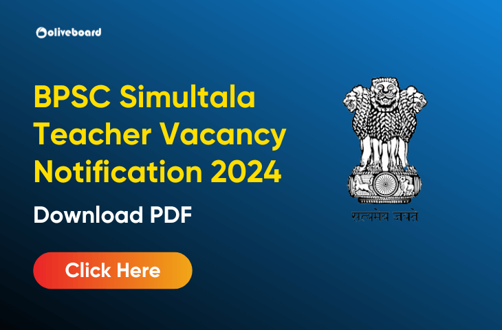 BPSC Simultala Teacher Vacancy Notification 2024