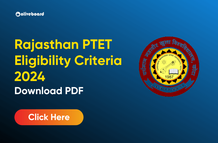 Rajasthan PTET Eligibility Criteria 2024