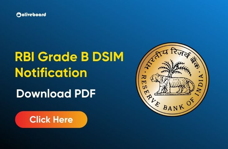 RBI Grade B DSIM Notification