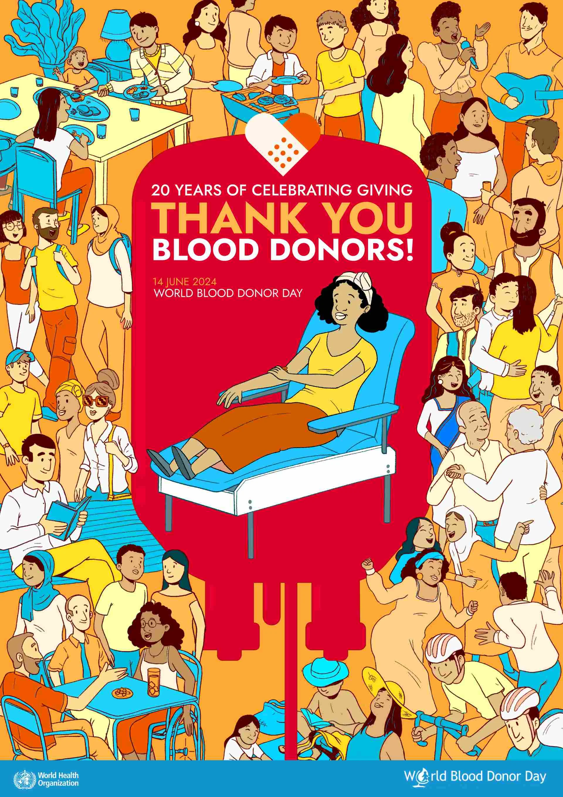 World Blood Donor Day Theme 2024 Poster