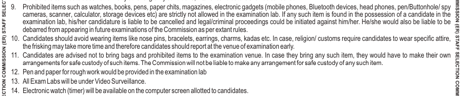 SSC CHSL Documents Required
