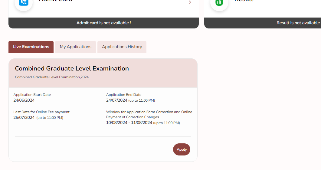 SSC CGL Apply Online 2024