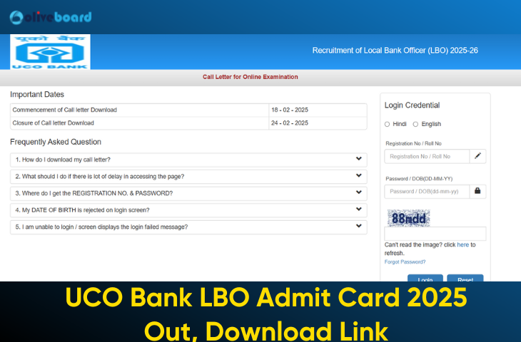 UCO Bank LBO Admit Card 2025 Out, Download Link