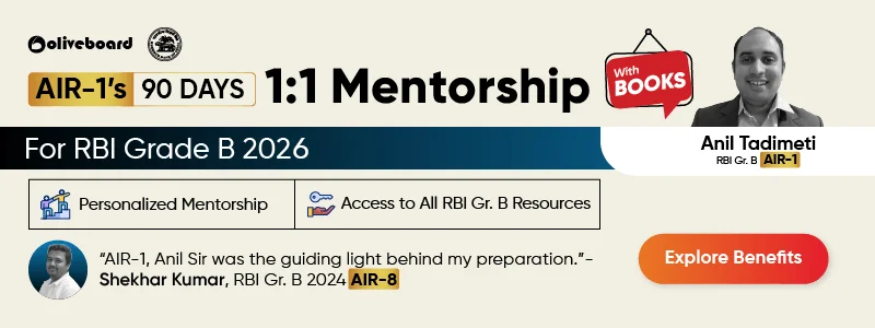 RBI Grade B 1:1 Mentorship Batch