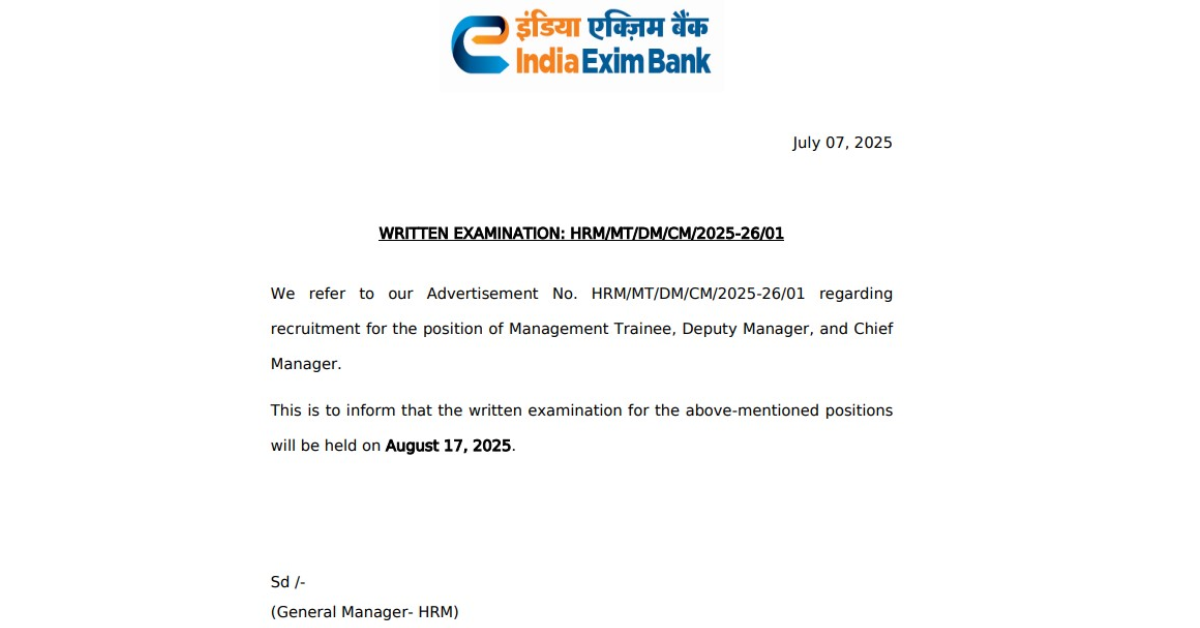 exim-bank-exam-date-2025-out