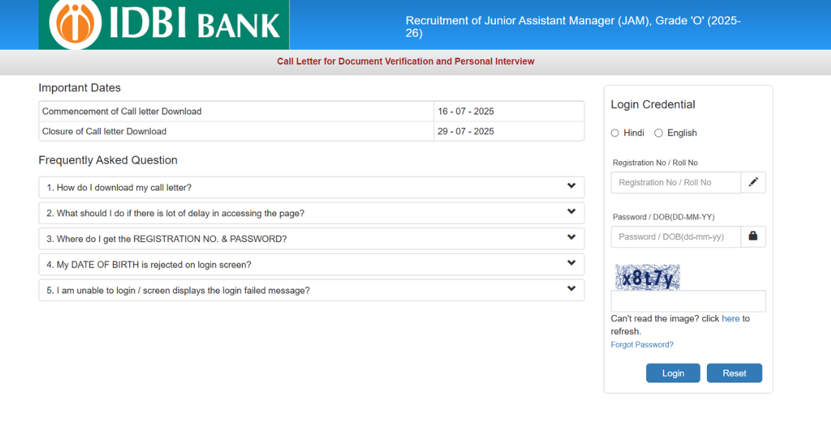 idbi-jam-interview-call-letter