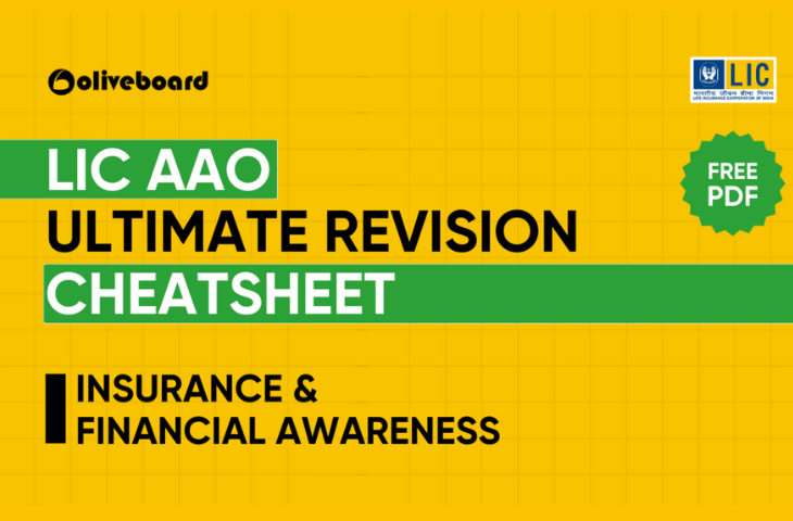 LIC AAO Insurance and Financial Awareness Cheat Sheet
