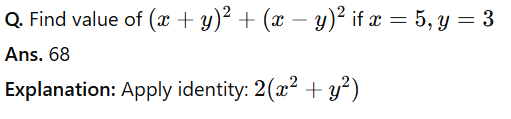 Algebraic Identities