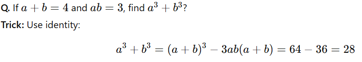 Algebraic Identities