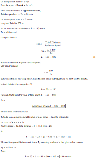 Problems based on trains