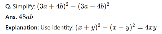 Algebraic Identities