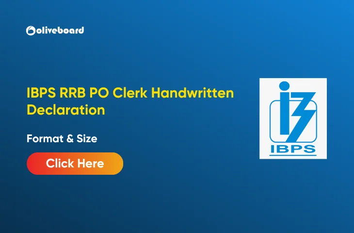 IBPS RRB PO Clerk Handwritten Declaration 2026: Format & Size