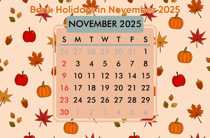 Bank Holidays in November 2025