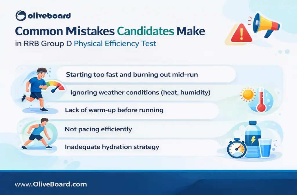 common mistakes in RRB Group D PET exam