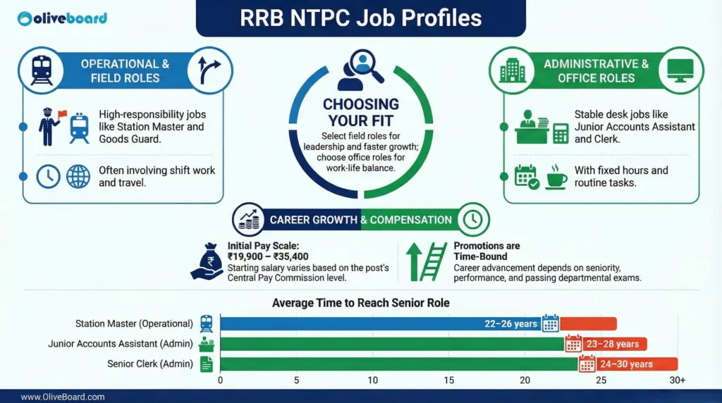 rrb ntpc job profile showing salary and growth
