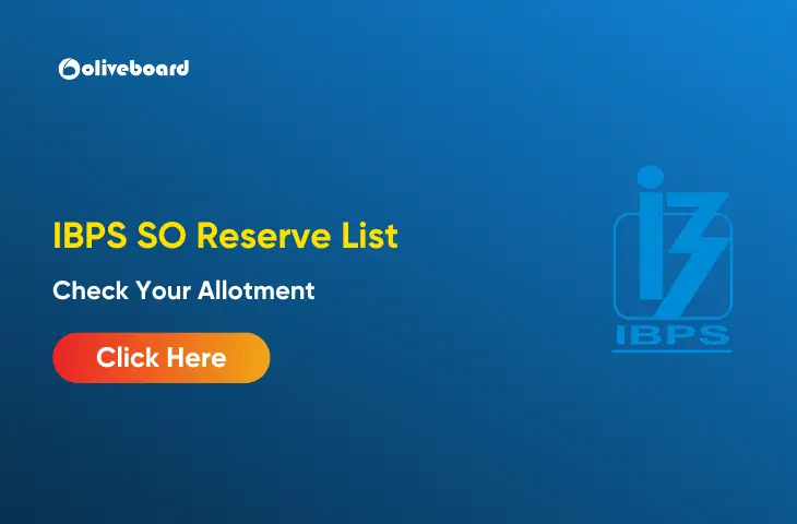 IBPS SO 1st Reserve List 2025-26