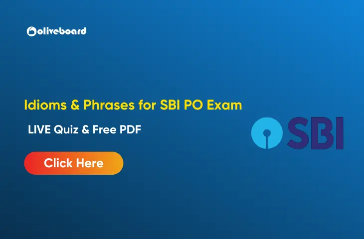 Idioms and Phrases for SBI PO