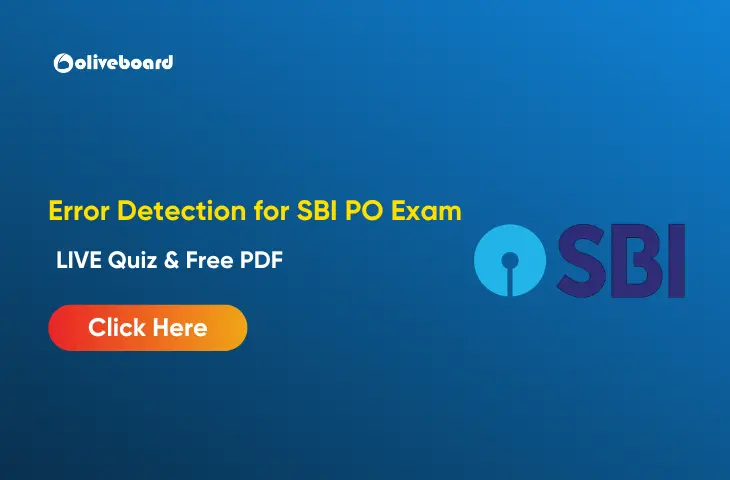 Error Detection Questions for SBI PO