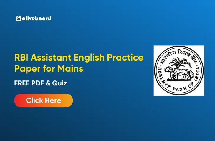 RBI Assistant English Practice Paper for Mains