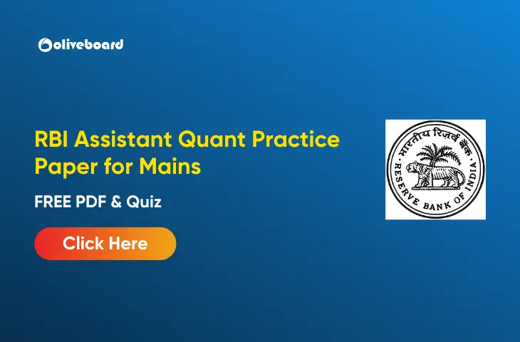 RBI Assistant Quant Practice Paper for Mains,