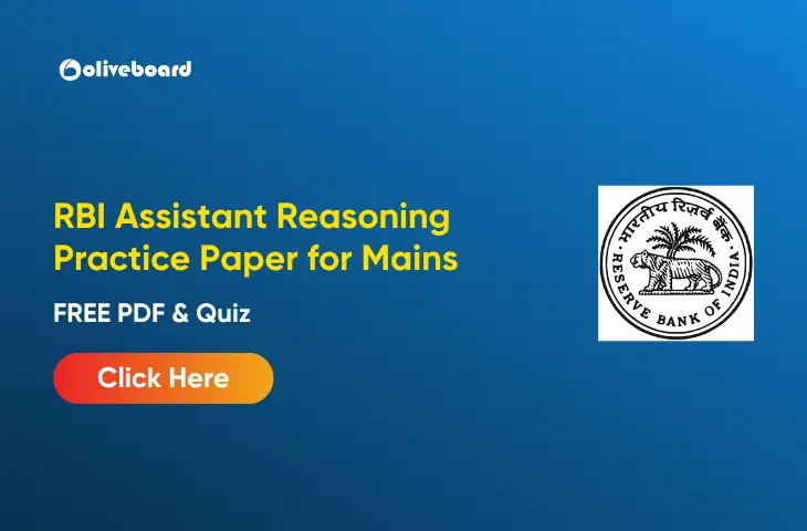 RBI Assistant Reasoning Practice Paper for Mains