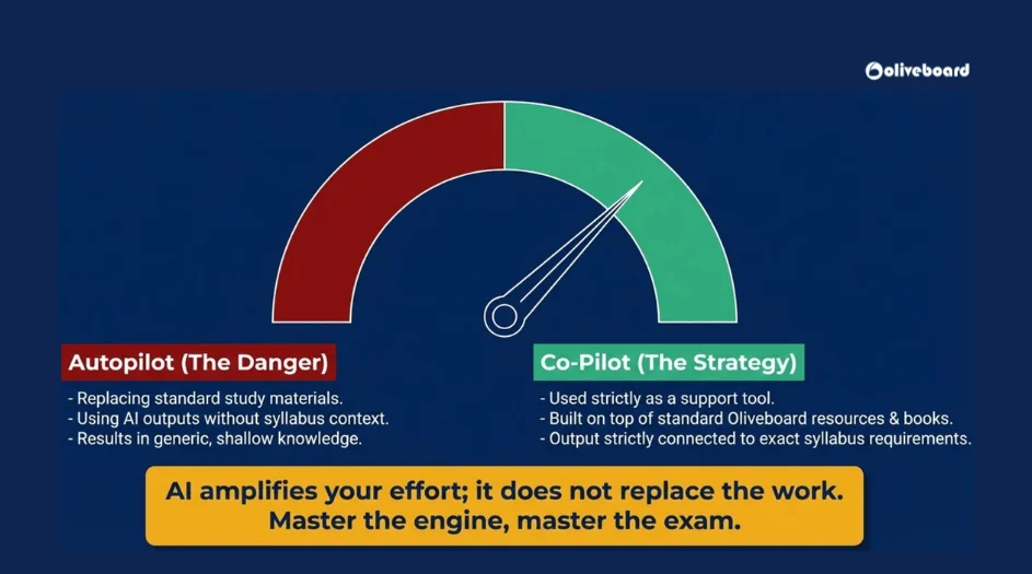 AI should be used as a support tool, not a replacement for study materials.