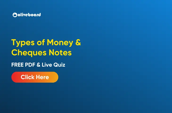 Types of Money & Cheques Notes