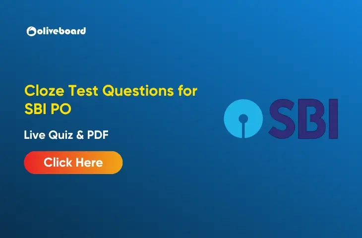 Cloze Test Questions for SBI PO