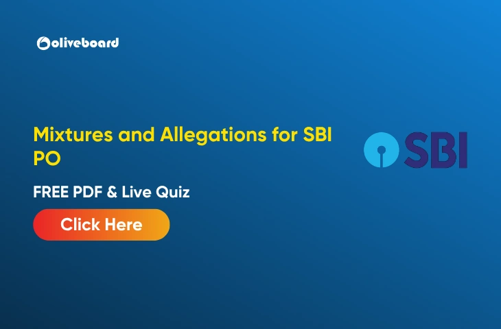 Mixtures and Allegations for SBI PO