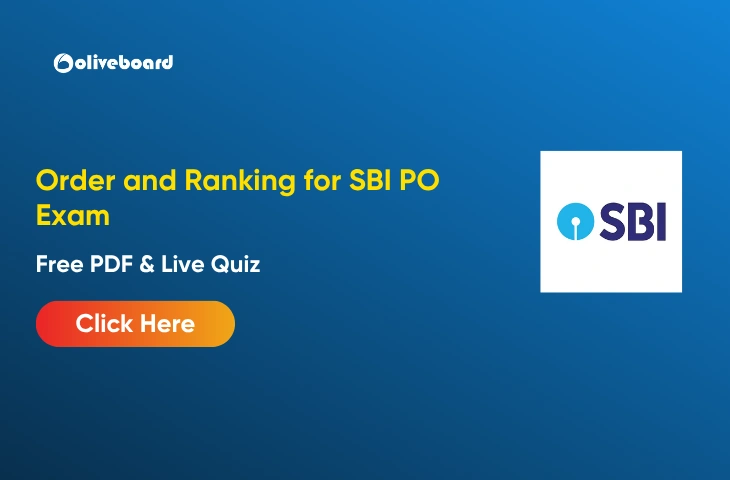 Order and Ranking Questions for SBI PO