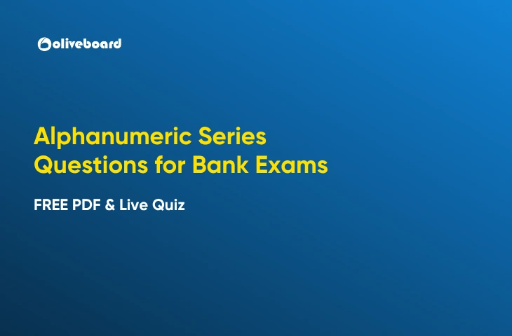 Alphanumeric Series Questions for Bank Exams