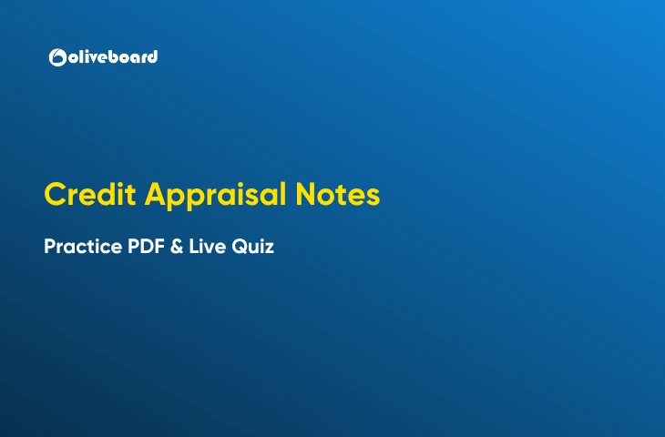 Credit Appraisal Notes