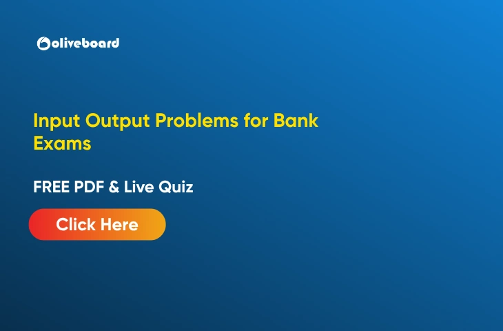 Input Output Reasoning for Bank Exams