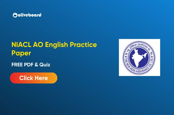NIACL AO English Practice Paper