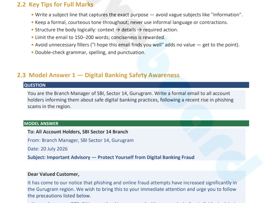 SBI PO Descriptive Test