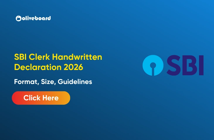 SBI Clerk Handwritten Declaration