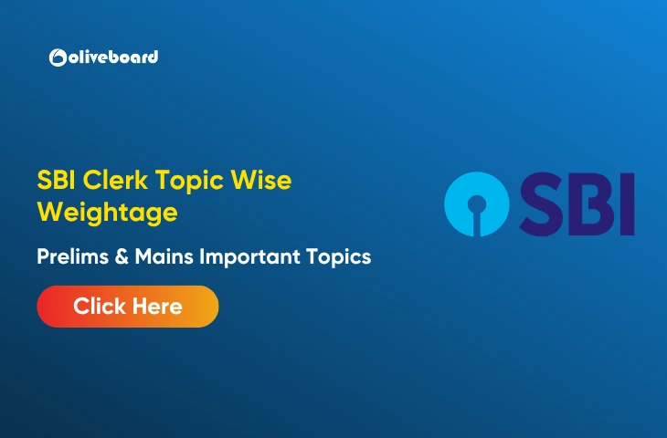 SBI Clerk Topic Wise Weightage