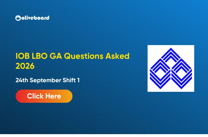 IOB LBO GA Questions Asked 2026