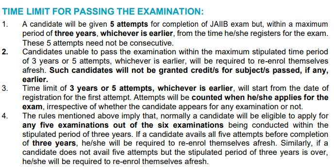 JAIIB क्रेडिट रिटेंशन